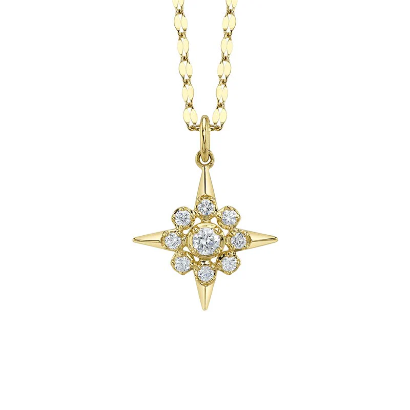Bliss Diamond Star Pendant Necklace