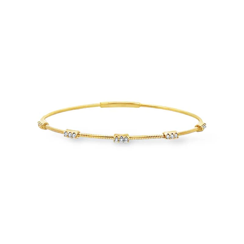 Bliss Diamond Station Flex Bracelet
