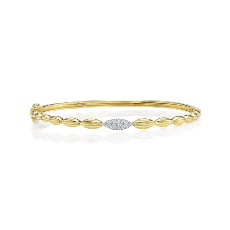 Bliss Textured Scalloped Bangle