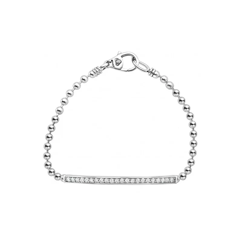 Caviar Spark Beaded Diamond Bracelet, 2.5mm