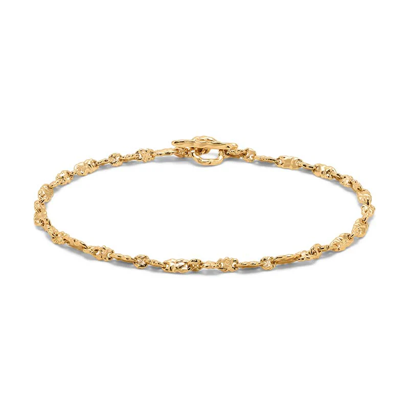 Dali Yellow Gold Bracelet, 3mm