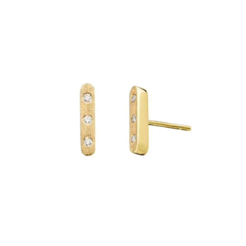 Dunes White Diamond Stud Earrings