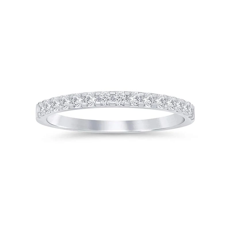 Legacy 0.25tcw Classic Prong Wedding Band in White Gold