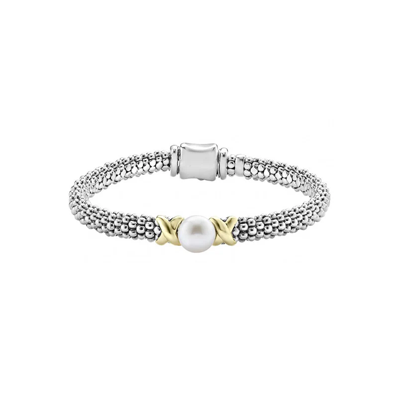 Luna Pearl Gold X Pearl Caviar Bracelet 6mm