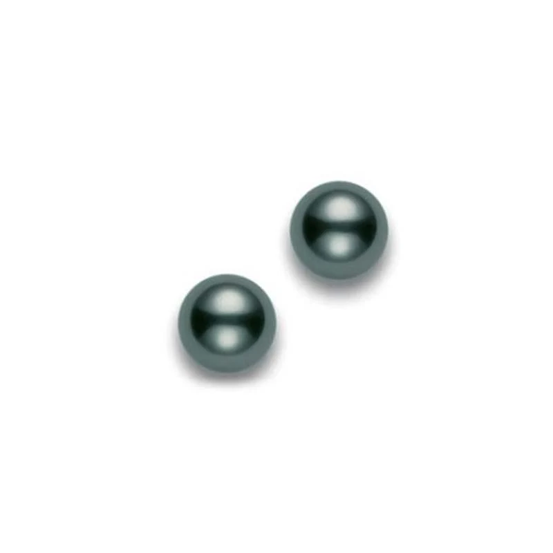 Mikimoto Black South Sea Pearl Studs, 9MM