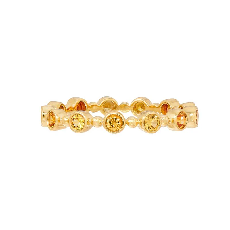Orange Sapphire Petit Bubble Band