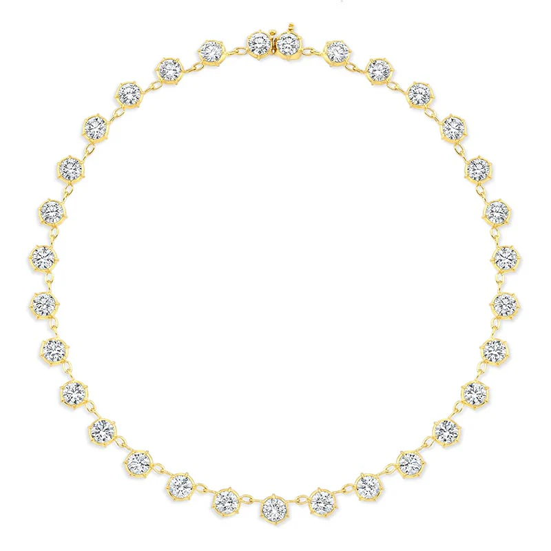 Rahaminov Elizabeth Diamond Tennis Necklace